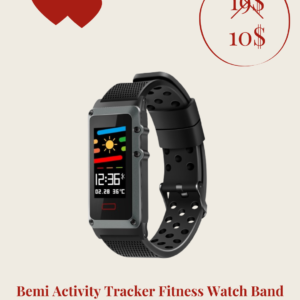 Bemi Activity Tracker Fitness Watch Band Black – REX0032